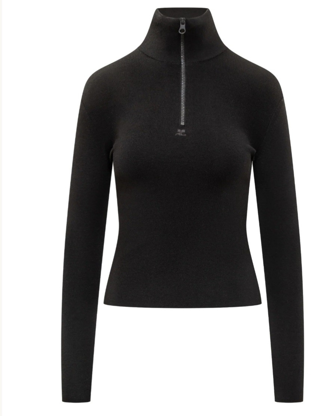 Courreges Full Zip Wool Sweater